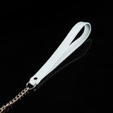 Pastel Playtime - Bone Charm & Bell Leather BDSM Collar