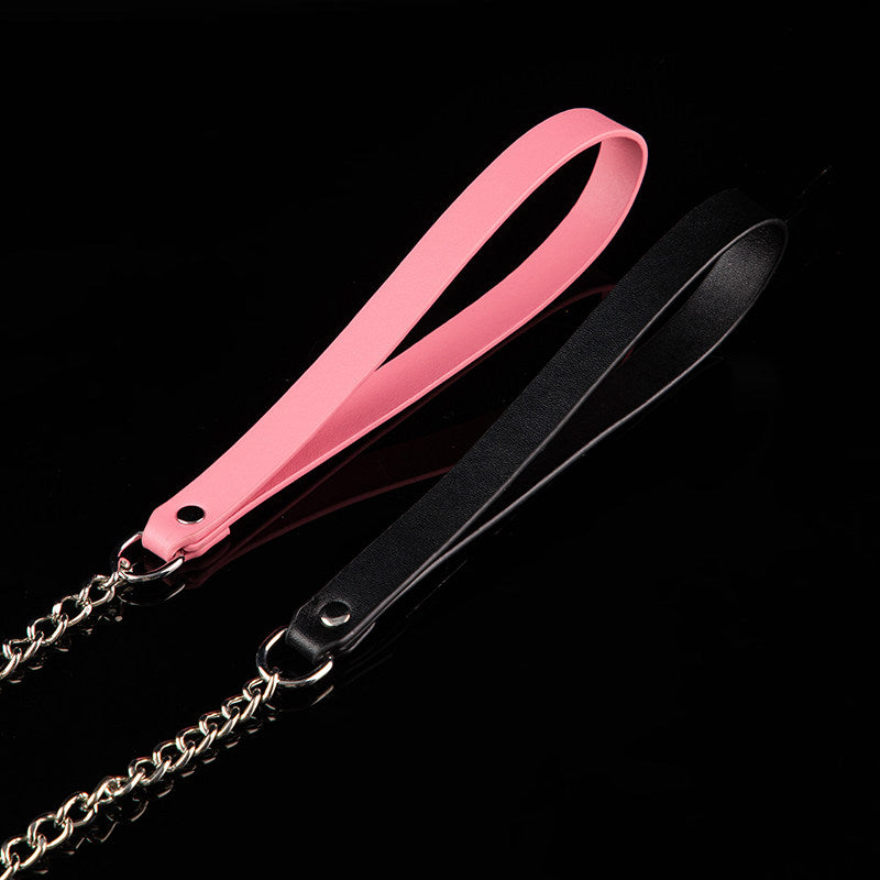 Shadow Paw - Spiked Black Leather BDSM Collar with Paw Charm