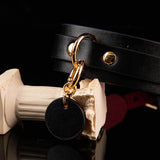 Scarlet Authority - Bold Black & Red Dual-Tone Leather BDSM Collar