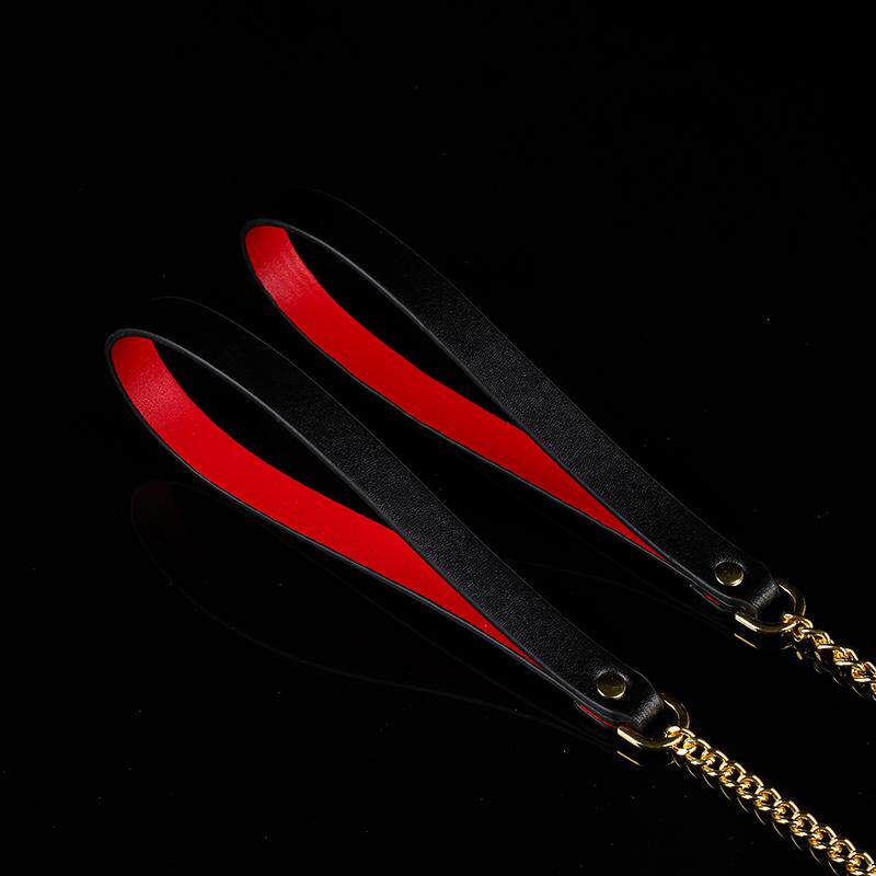 Scarlet Nocturne - Bat Winged Crimson Leather Collar